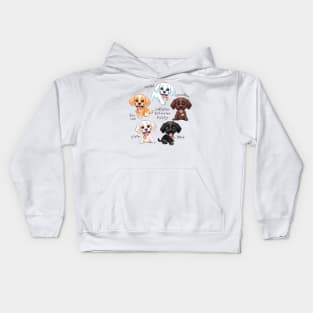 Set of cute little puppy Labrador Retriever Kids Hoodie